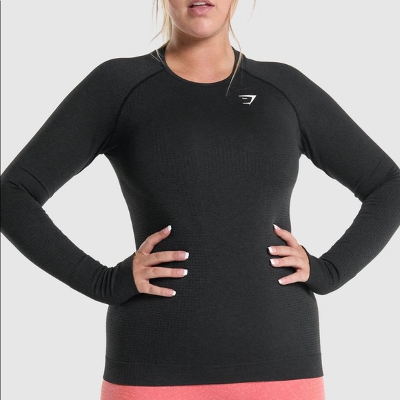 Gymshark Tops - GYMSHARK VITAL SEAMLESS 2.0 LONG SLEEVE TOP